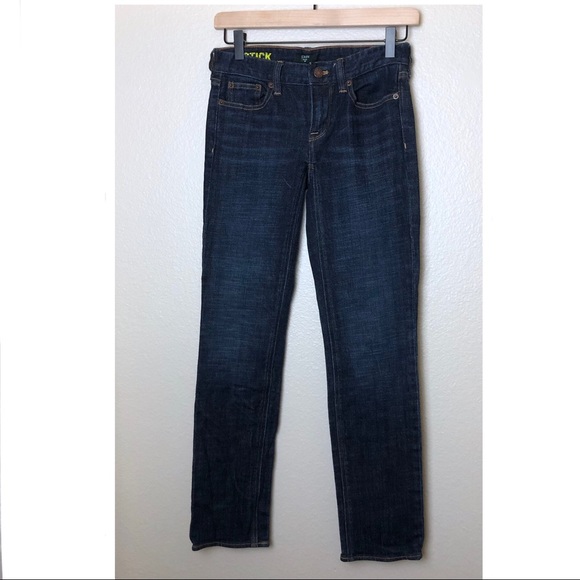 ⭕️Sold⭕️J. Crew Matchstick Jeans Dark Wash 24S - Picture 2 of 3